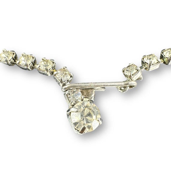 Kramer Rhinestone Statement Necklace Clear Rhines… - image 7