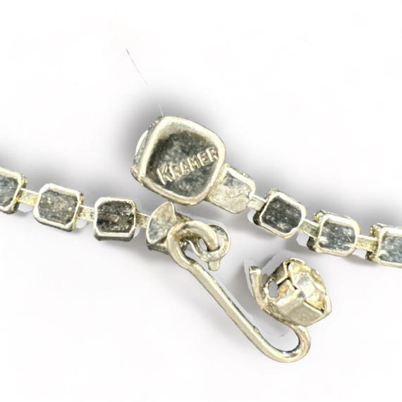 Kramer Rhinestone Statement Necklace Clear Rhines… - image 6