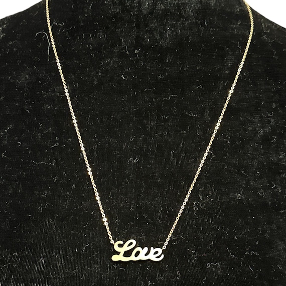 Love Link Pendant Stainless Steel Gold Color Neck… - image 8