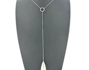 Simply Vera Vera Wang Zwart Toon Gesimuleerde Parel Y-kettingSimply Vera Vera Wang Zwart Toon Gesimuleerde Parel Y-ketting