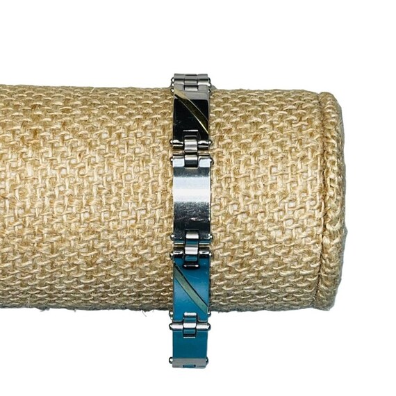 Stainless Steel With 14k Yellow Gold Bracelet Unisex Etsy UK