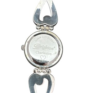 Brighton Charleston Watch Two Tone Silver Gold Scroll Bracelet Toggle Clasp image 7