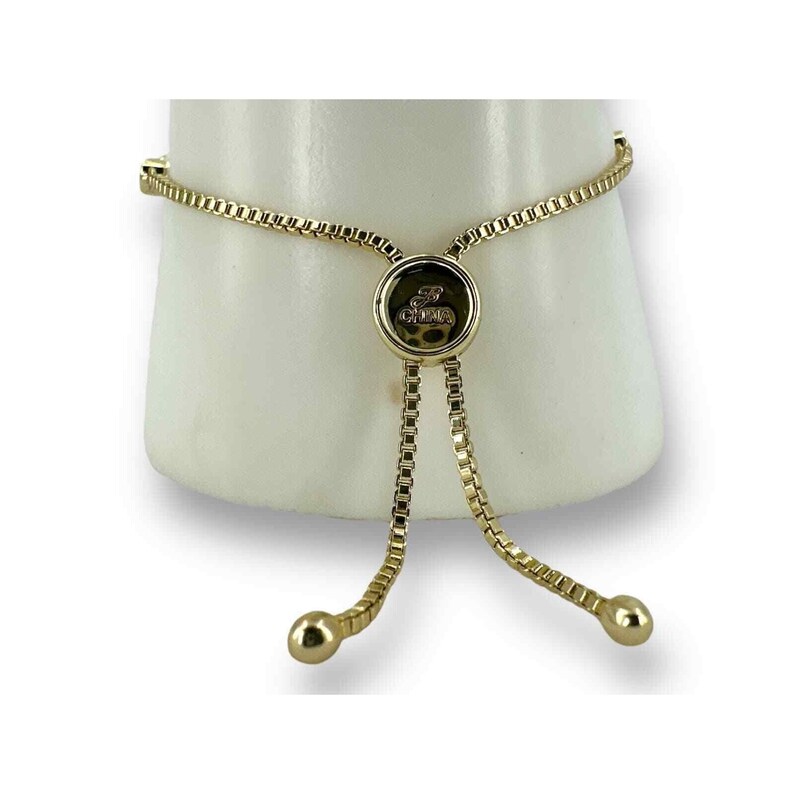 Brighton Rhinestone Fashion Bracelet Gold Plated Adjustable image 3