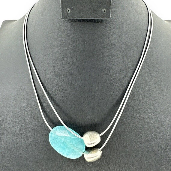 Deborah Grivas Designs Blue Stone Necklace