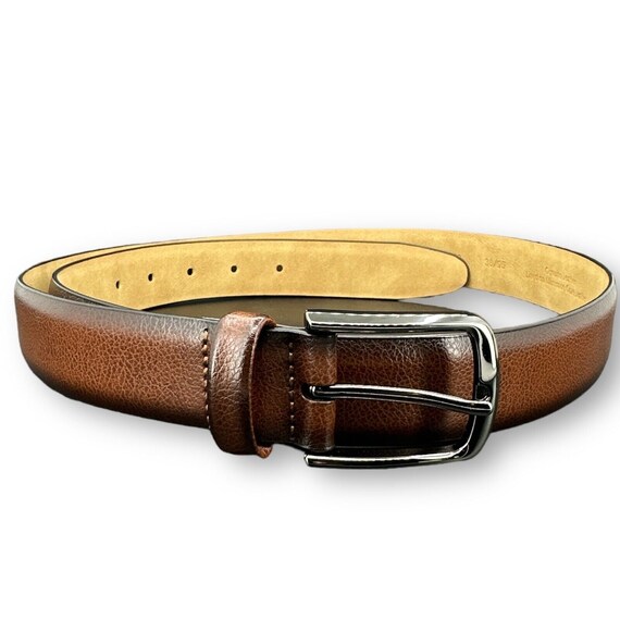 The Mens Store Bloomingdales Belt 38 95 Brown Genuine Ooze Leather