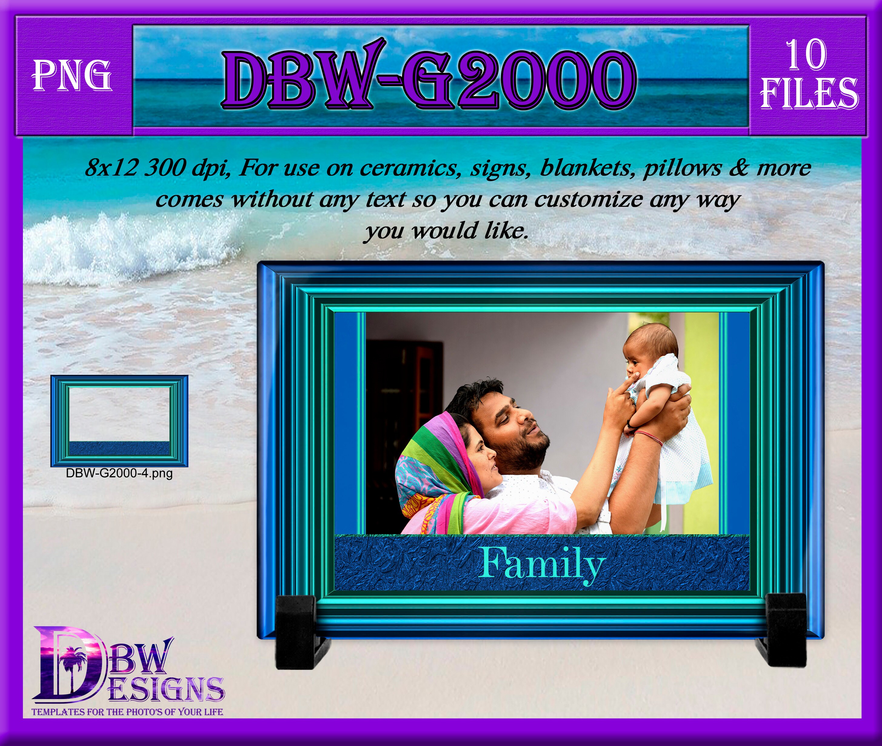 Father's Day Photo Template DIGITAL Design Elegant Frame | Etsy