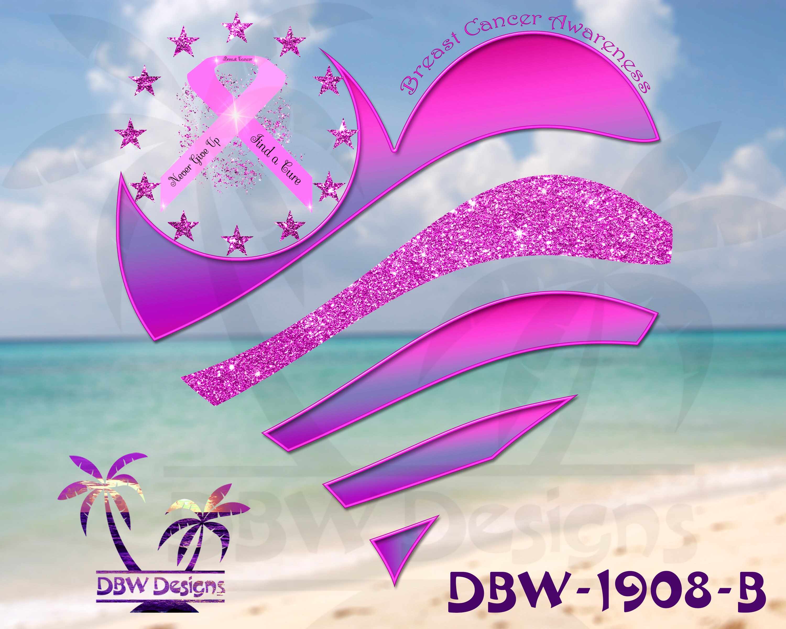 Download Breast Cancer Awareness Heart Ribbon Pink Purple Transparent Etsy PSD Mockup Templates