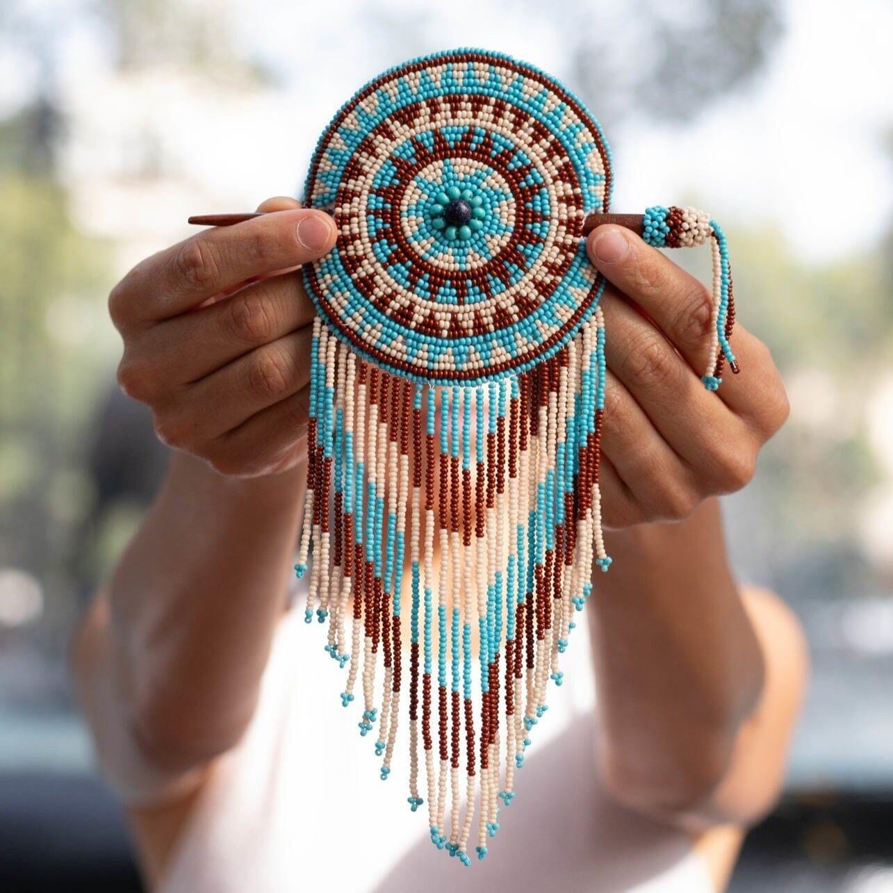 Mexican Beaded Hair Barrette - Etsy