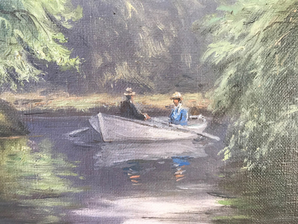 Swedish early 20th century signed and gilt framed oil on image 0