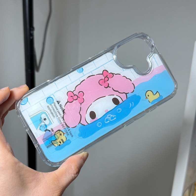 Custodia per telefono dipinta a mano personalizzata con personaggio 2D, anime, manhwa, cartone animato, regalo immagine 2