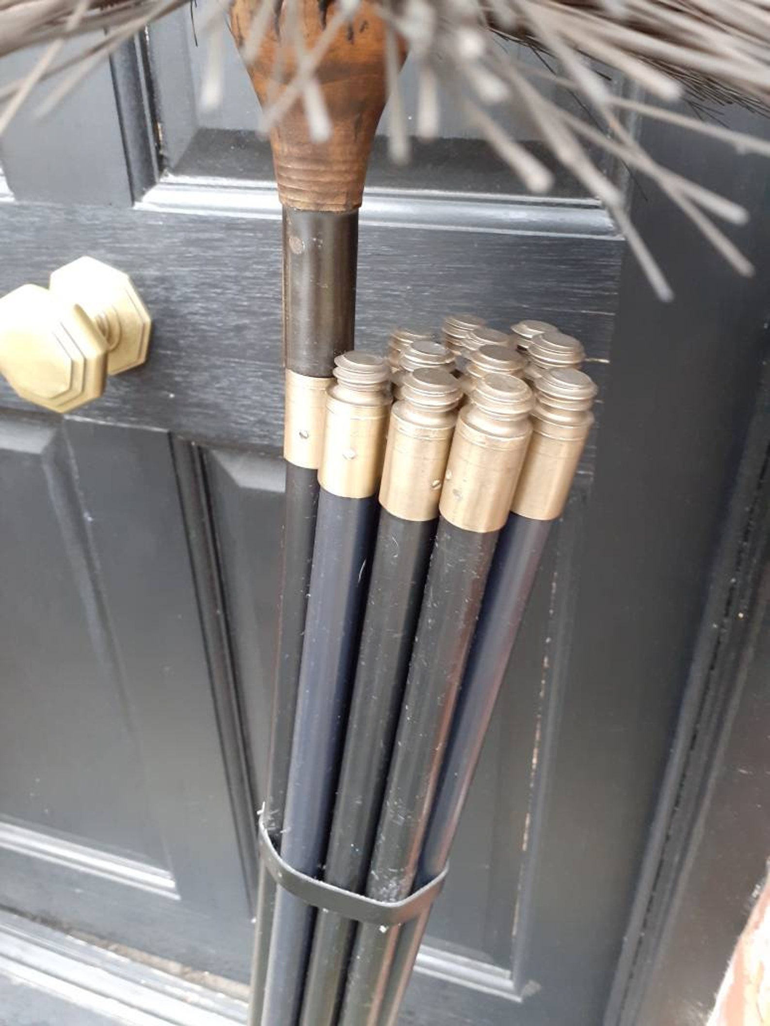 Vintage Chimney Clean Sweep Brush Set Old 1930s Rare Etsy