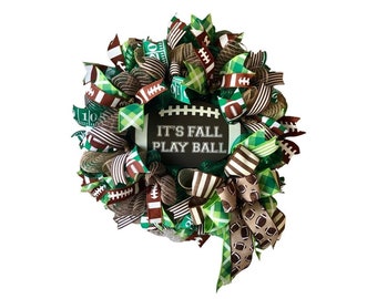 Football Wreath,  Welcome Wreath,  Football Party,  Fall Wreath