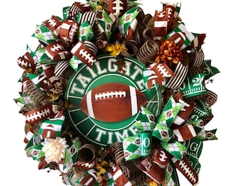 Football Party,  Welcome Wreath,  Football Wreath, Fall Tailgate