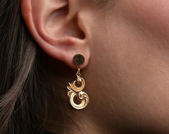 HANDMADE JEWELLERY EARRINGS, Silver Jewellery, Sterling Silver Jewellery, Jewellery, Gift, Gift For Her, Elegant Earrings, Gold Earrings
