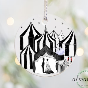Night Circus Ornament, Magician Christmas Ornament, Bookish Gift, Literary Gift, Bookish Ornament