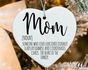Mom Definition Christmas Ornament, Mom Christmas Ornament, Christmas Gift For Mom, Funny Christmas Ornament, Funny Mom Gift, Custom Mom Gift