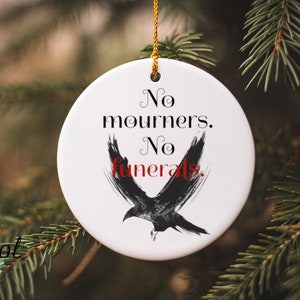 Six Of Crows Ornament, Grisha Christmas Ornament, Bookish Gift, Literary Gift, Bookish Ornament