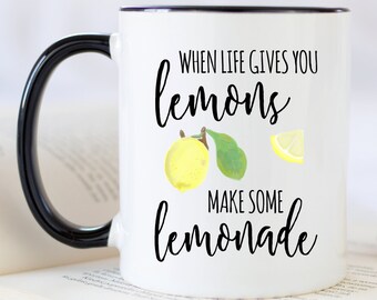 When Life Gives You Lemons Mug, Lemon Mug, Lemon Coffee Mug, Summer Mug, Fruit Mug, Lemonade Mug, Make Some Lemonade Mug, Lemon Gift