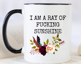 Funny Coffee Mug - I'M A Ray Of Sunshine Mug, Funny Coffee Cup, Sunshine Mug, Sarcastic Coffee Mug, Funny Sarcastic Tea Cup, Funny Gift Mug