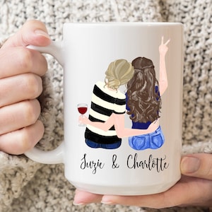 Custom You'Re My Person Mug, Pick Your Hair Mug, Personalized Coffee Mug, Custom Best Friend Mug, Best Friend Gift, Friendship Mug, Sisters