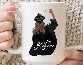 Custom Graduation Mug, Personalized Graduation Gift, College Graduation Gift For Her, Class Of 2024, Graduate Gift, Custom Coffee Mug