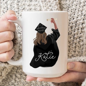 Custom Graduation Mug, Personalized Graduation Gift, College Graduation Gift For Her, Class Of 2024, Graduate Gift, Custom Coffee Mug