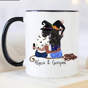 Custom Witch Mug, Pick Your Hair Mug, Best Friend Mug, Basic Witch Cup, Autumn Mug, Halloween Gift, Autumn Birthday Gift, Hocus Pocus Mug