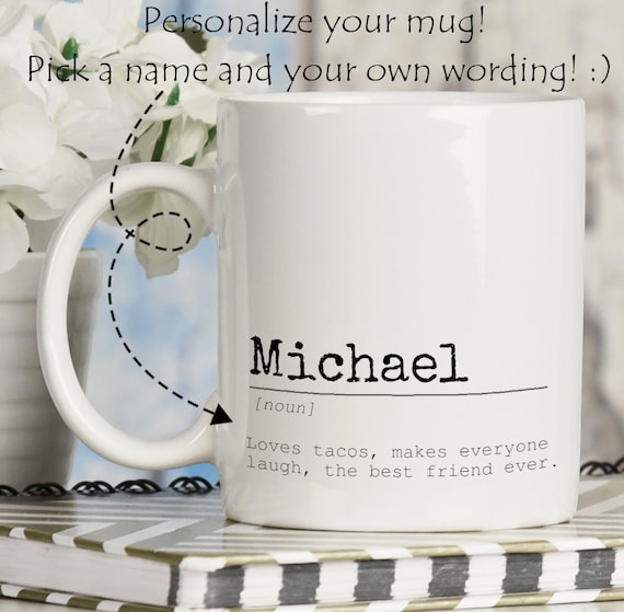 Personalized Boyfriend Gifts, Custom Name Mug, Gifts for Boyfriend