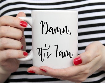 Damn, It'S 7am Lyric Mug, Morning Coffee Cup, Music Coffee Mug, Accent Mug, Ts Gift For Fans <3