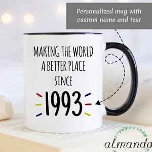 Custom Year Birthday Mug, 30th Birthday Mug, 21st Birthday Mug, 40th Birthday Mug, Quarantine Birthday Mug, Birthday Coffee Mug