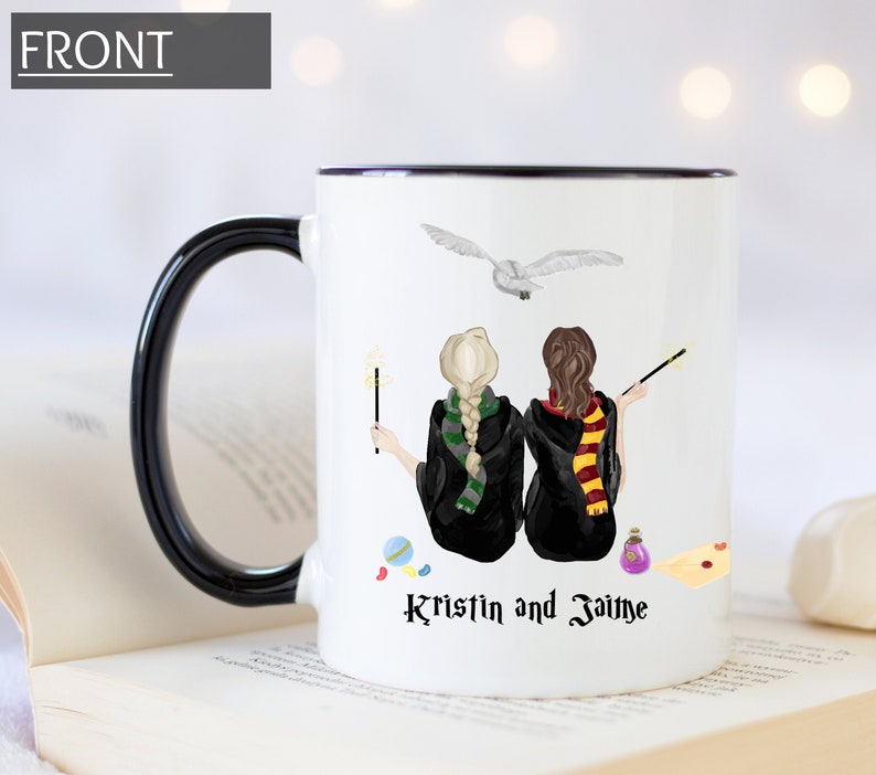 Best Friend Wizard Mug Custom Mug, Pick Your House Mug, Espresso Patronum Mug, Always Mug, Personalized Name Mug, Sister Gift 