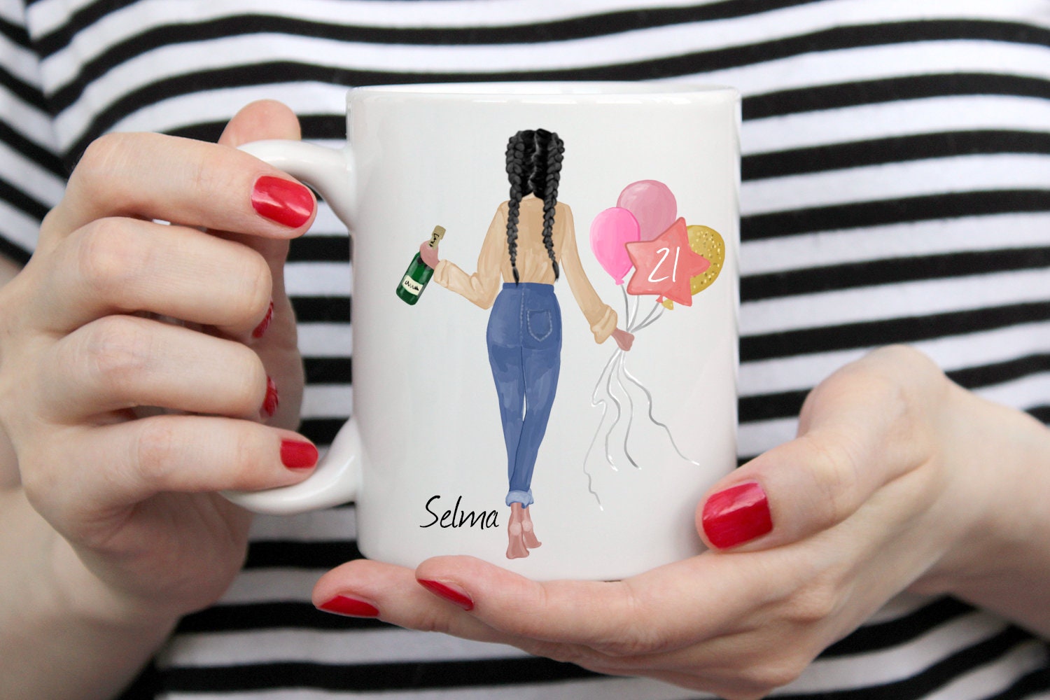 Custom 21st Birthday Mug, 15oz Colorful Mug, Personalized Coffee Mug,  Custom Birthday Gift for 21 Year Old, Funny Birthday Mug, Sweet 21st - Etsy