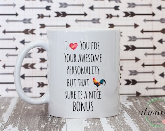 Funny Gift For Him. Love You For Your Personality Mug. Husband Anniversary Gift. Valentine'S Day Gift For Boyfriend. Naughty Mug For Husband