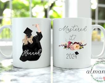 Custom Graduation Mug, Personalized Graduation Gift, College Graduation Gift For Her, Class Of 2024, Graduate Gift, Custom Coffee Mug