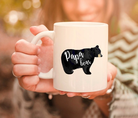 Custom Papa Bear Mug With Kids' Names, Father's Day Mugs, Papa Bear  Birthday Gifts For Dad