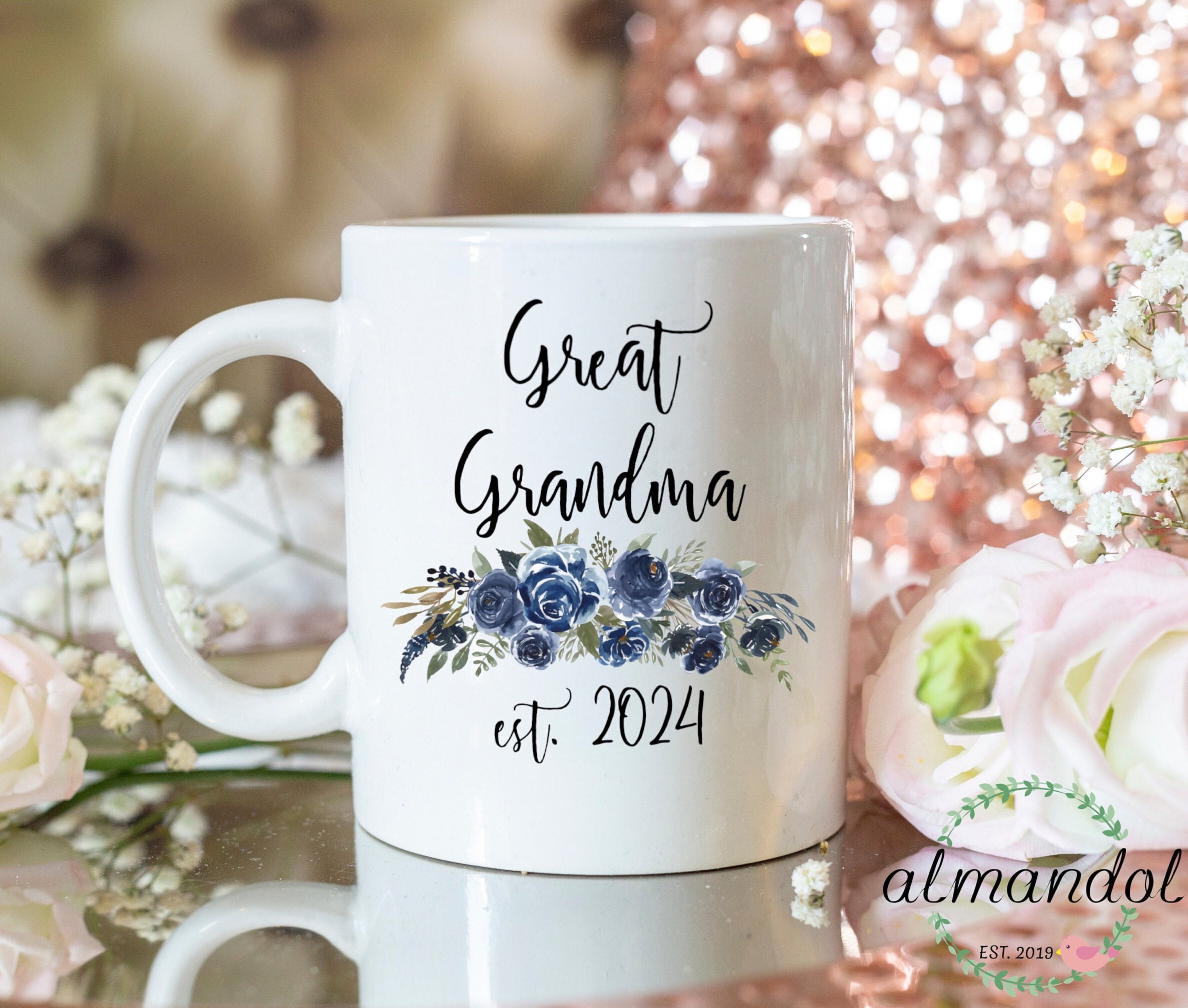 First Time Mamaw Promoted To Mamaw Est 2024 Mothers Day Ceramic Mug 11oz  15oz 