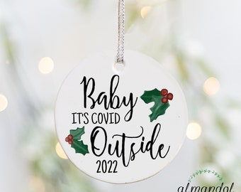 2022 Porcelain Ornament, Christmas Ornament, Funny Secret Santa Gift, 2022 Christmas Gift, Funny Ornament, 2022 Keepsake, Office Party Gift