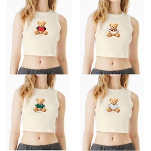 World Cup 2026 Tricolor Teddy Bear Tank Top Unisex World Cup Copa Mundial Mexico Spain Germany Argentina