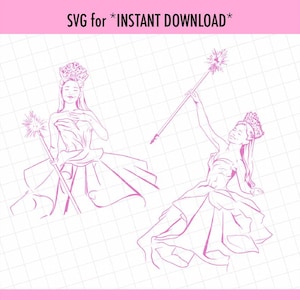 Glinda SVG Digital Download Wicked Art Sublimation Cricut Popular