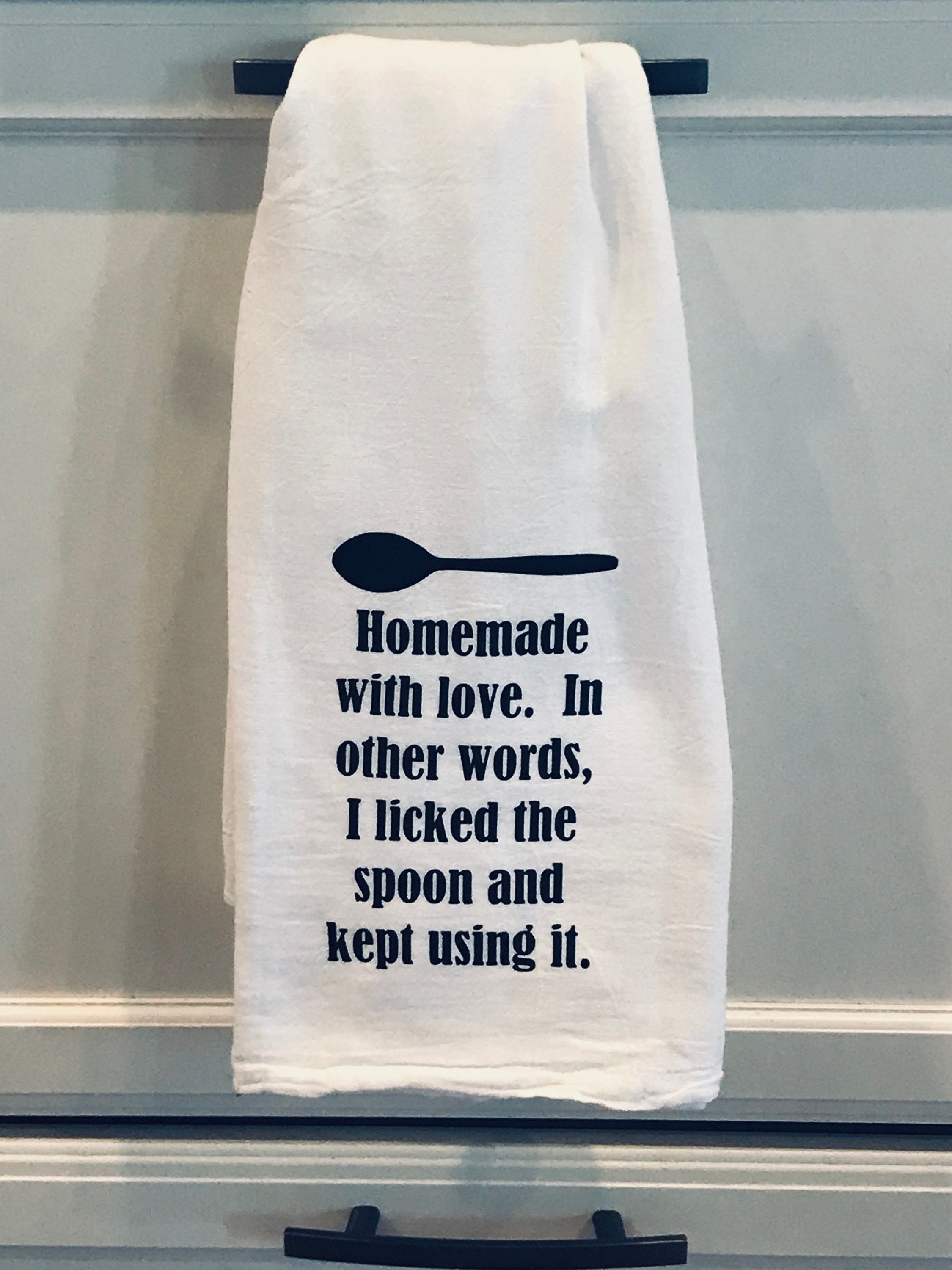 Geschirrtuch mit lustigen Spruch ist perfekt für Küche und Etsy