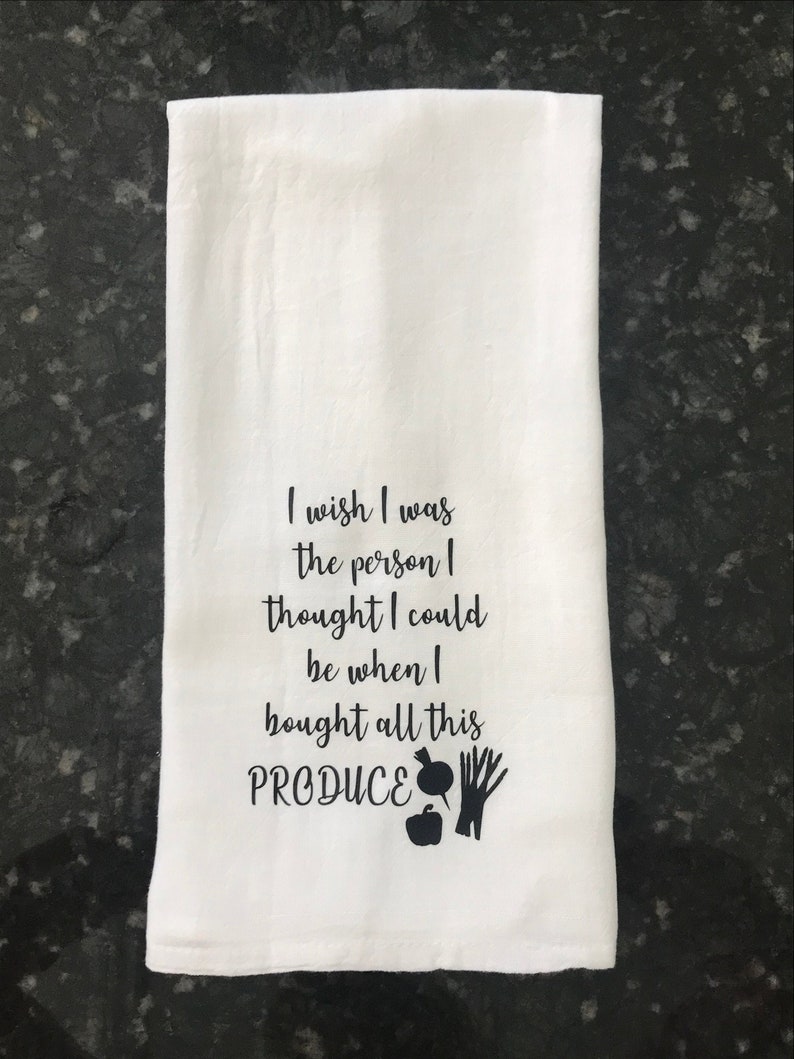 Geschirrtuch mit lustigen Spruch ist perfekt für Küche und Etsy