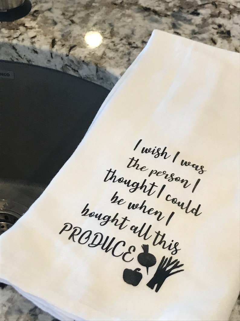 Geschirrtuch mit lustigen Spruch ist perfekt für Küche und Etsy