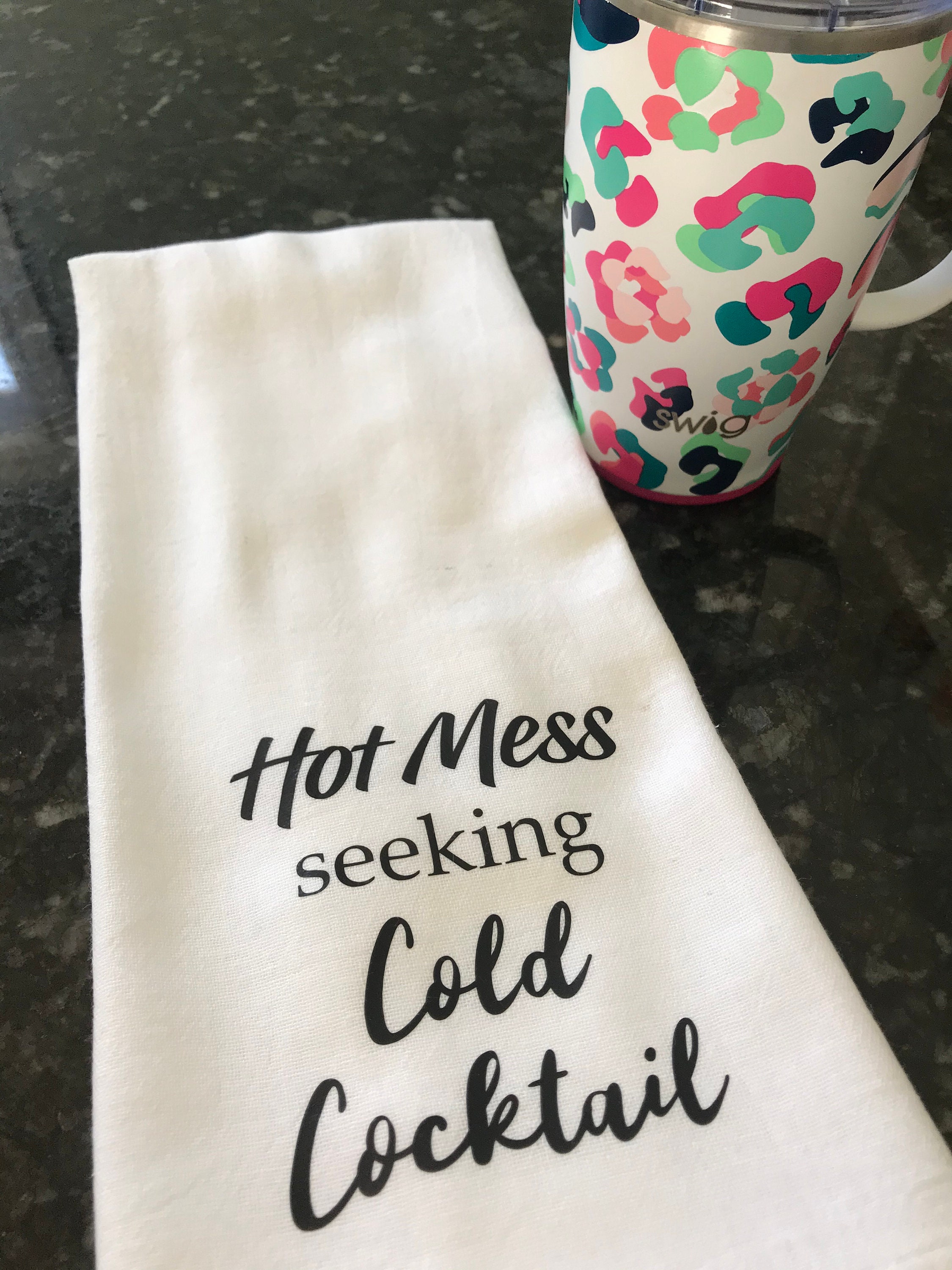 Dish towel With Funny Saying Is Perfect For Kitchen and Etsy