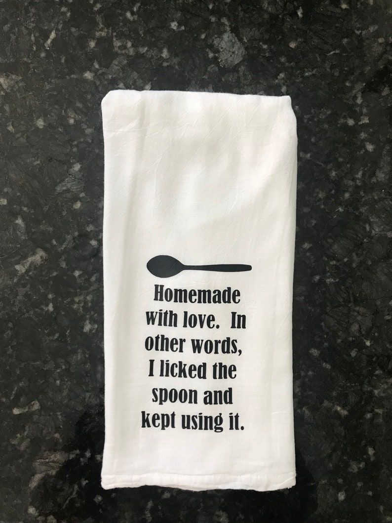 Geschirrtuch mit lustigen Spruch ist perfekt für Küche und Etsy