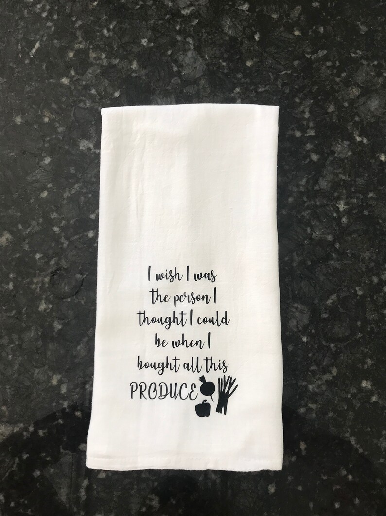 Geschirrtuch mit lustigen Spruch ist perfekt für Küche und Etsy