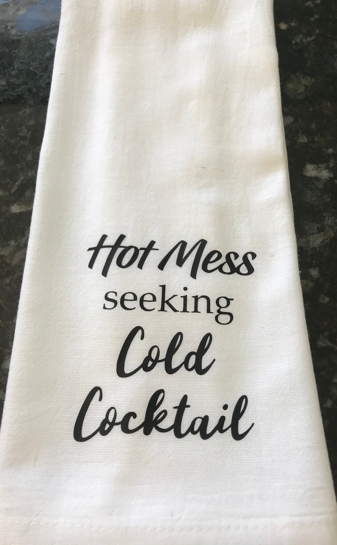 Dish towel With Funny Saying Is Perfect For Kitchen and Etsy