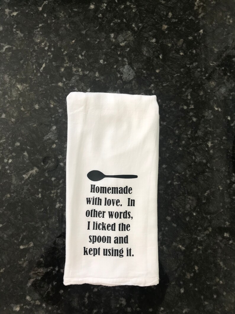 Geschirrtuch mit lustigen Spruch ist perfekt für Küche und Etsy