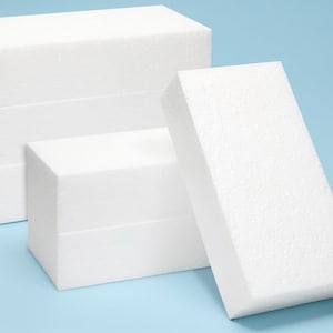 White Foam Craft Blocks Set | Floral Arrangements, Displays, DIY Crafts (8x4x2")