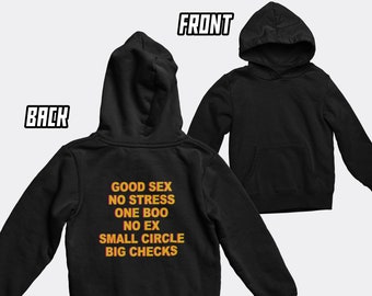 One boo no ex small circle big checks hoodie new arrivals