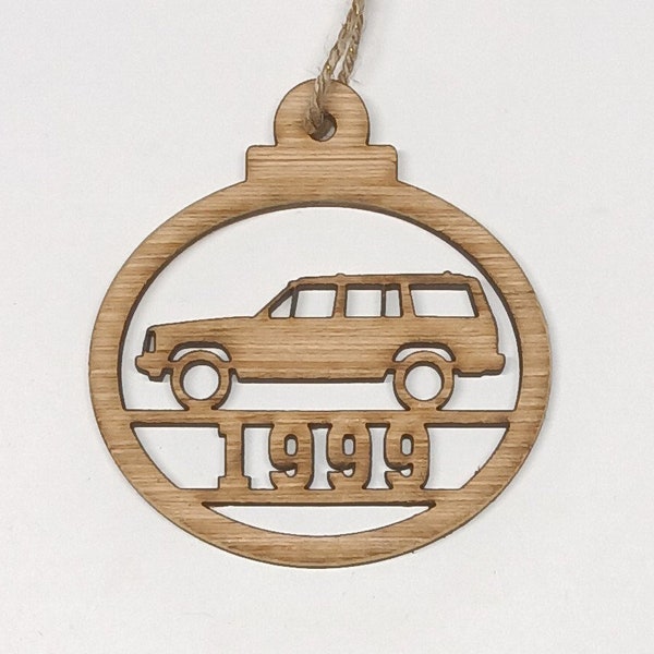 1999 Jeep Cherokee XJ Laser Cut Wood Ornament